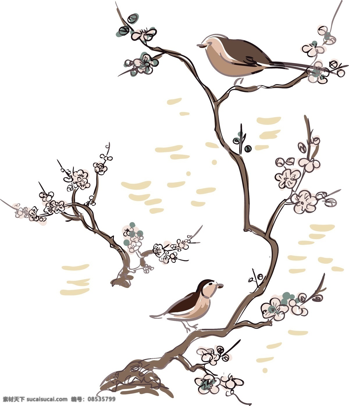 植物鸟儿 矢量图 大牌图案 抽象图案 植物 鸟儿 精美 面料 图案 花型 底纹边框 背景底纹