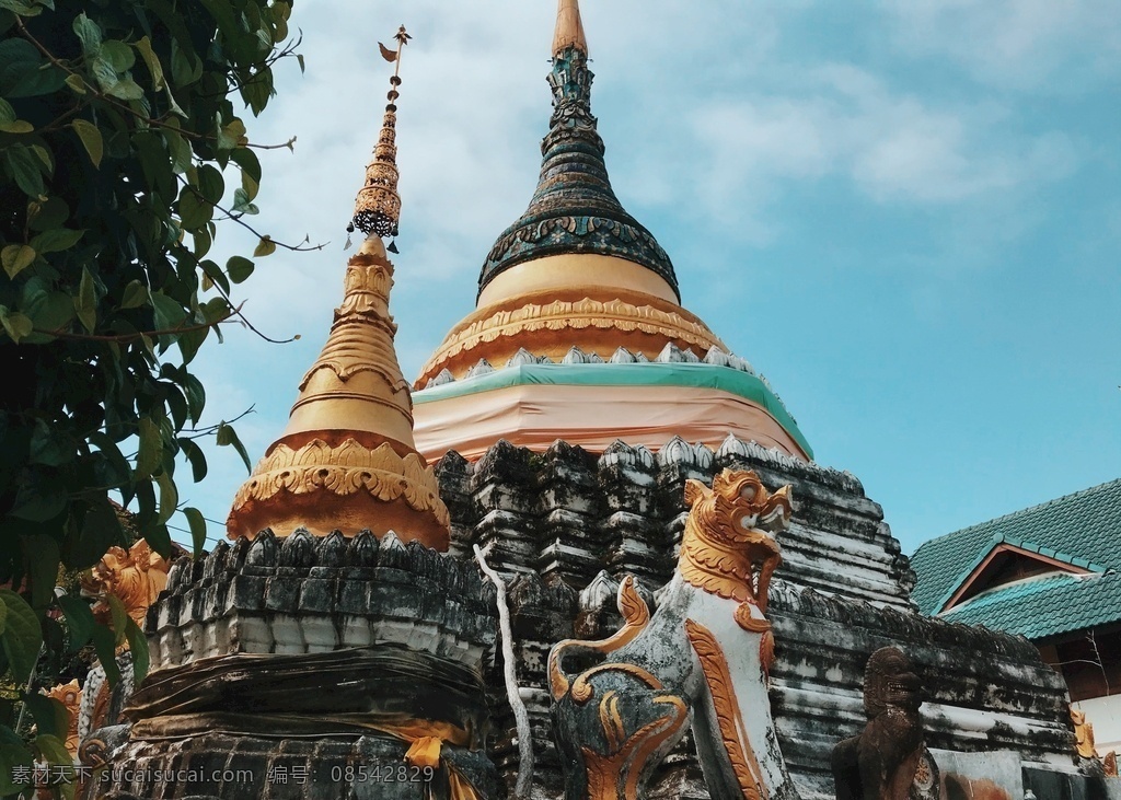 泰国 旅游 旅行 建筑 背景 海报 素材图片 杂图