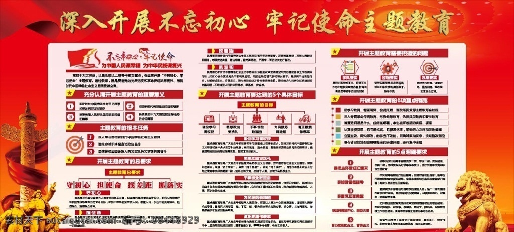 不 忘 初心 牢記 使命 開展 不忘初心 牢記使命 主題教育 展板