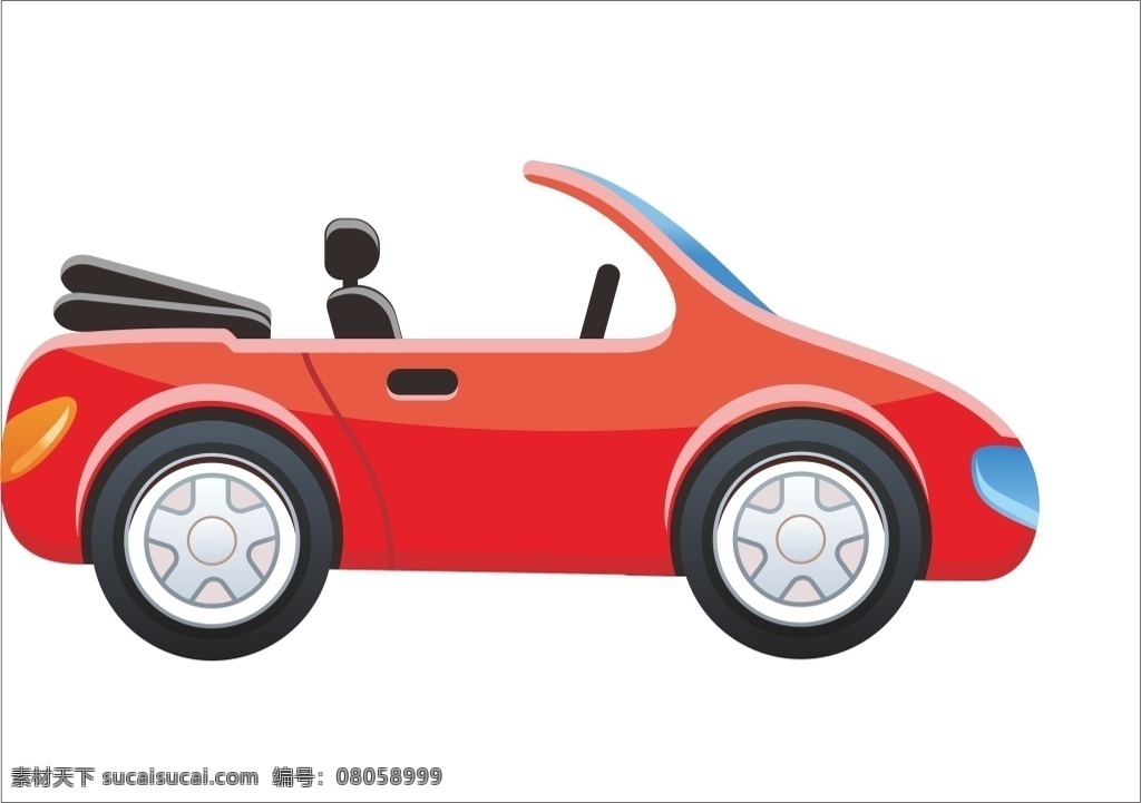 高級(jí)跑車 跑車 敞篷車 賽車 紅色橋車 小轎車 白色
