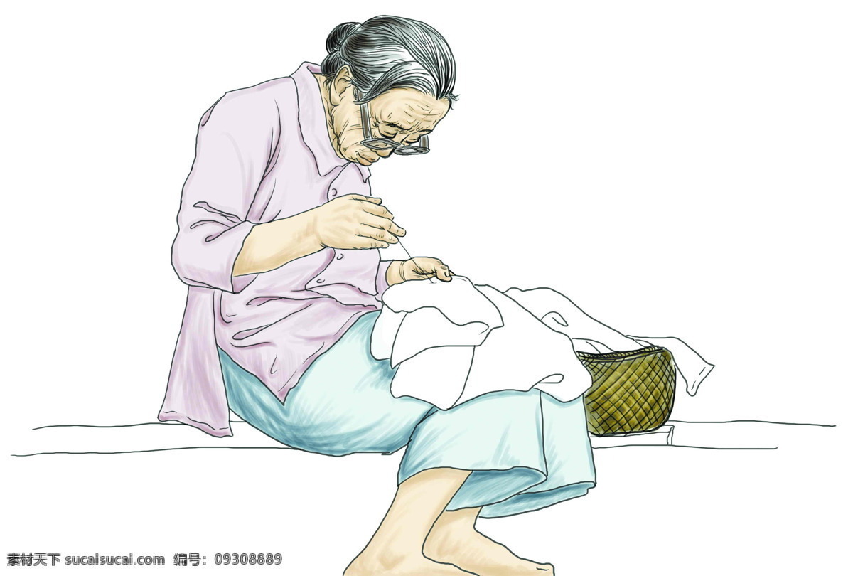 母親 慈母 老媽 關心 愛 兒女 白發(fā) 辛苦 慈母手中線 繪畫書法 文化藝術