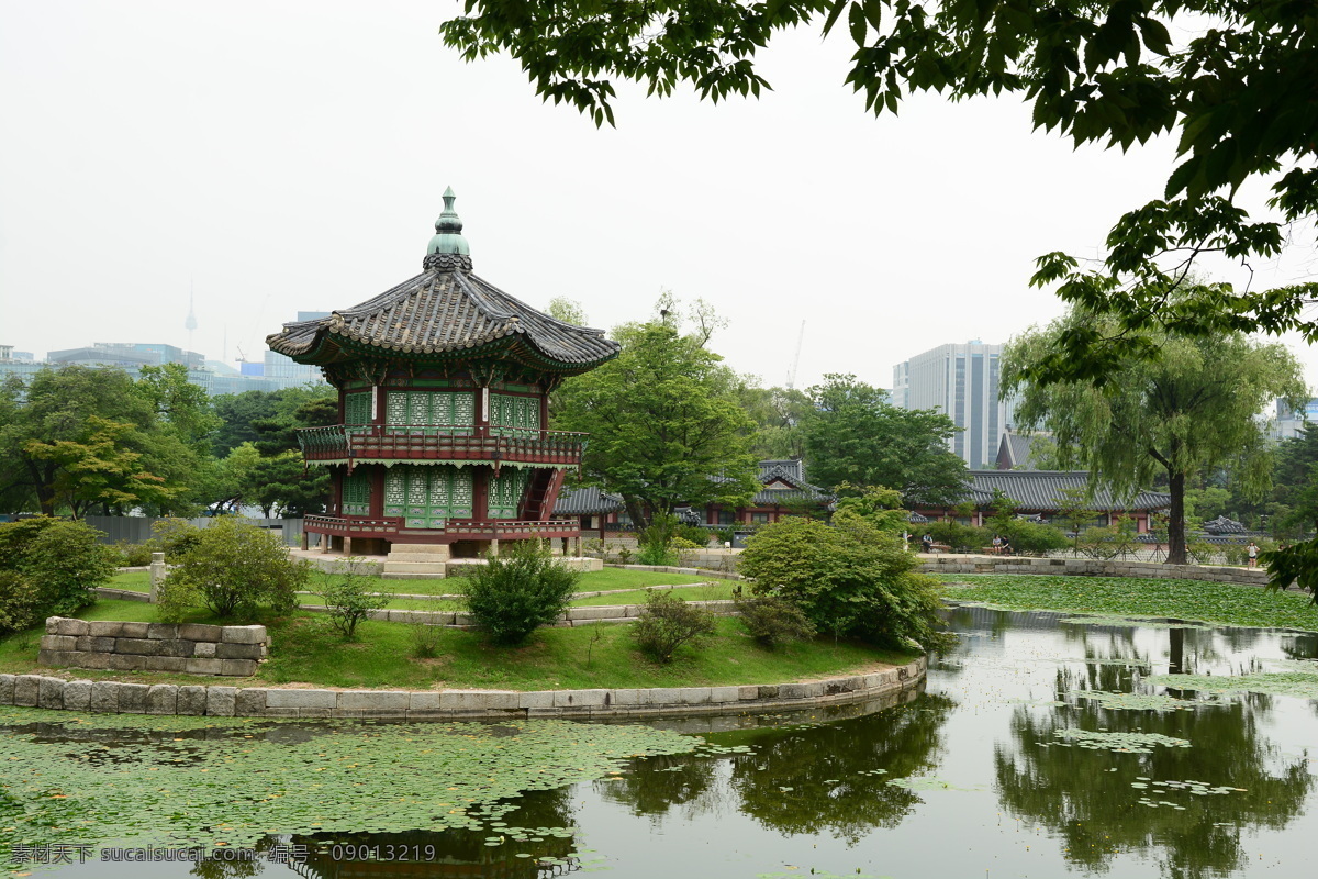 韩国景福宫 韩国 首尔 景福宫 皇宫 朝鲜 旅游摄影 风光 国外旅游 宫殿