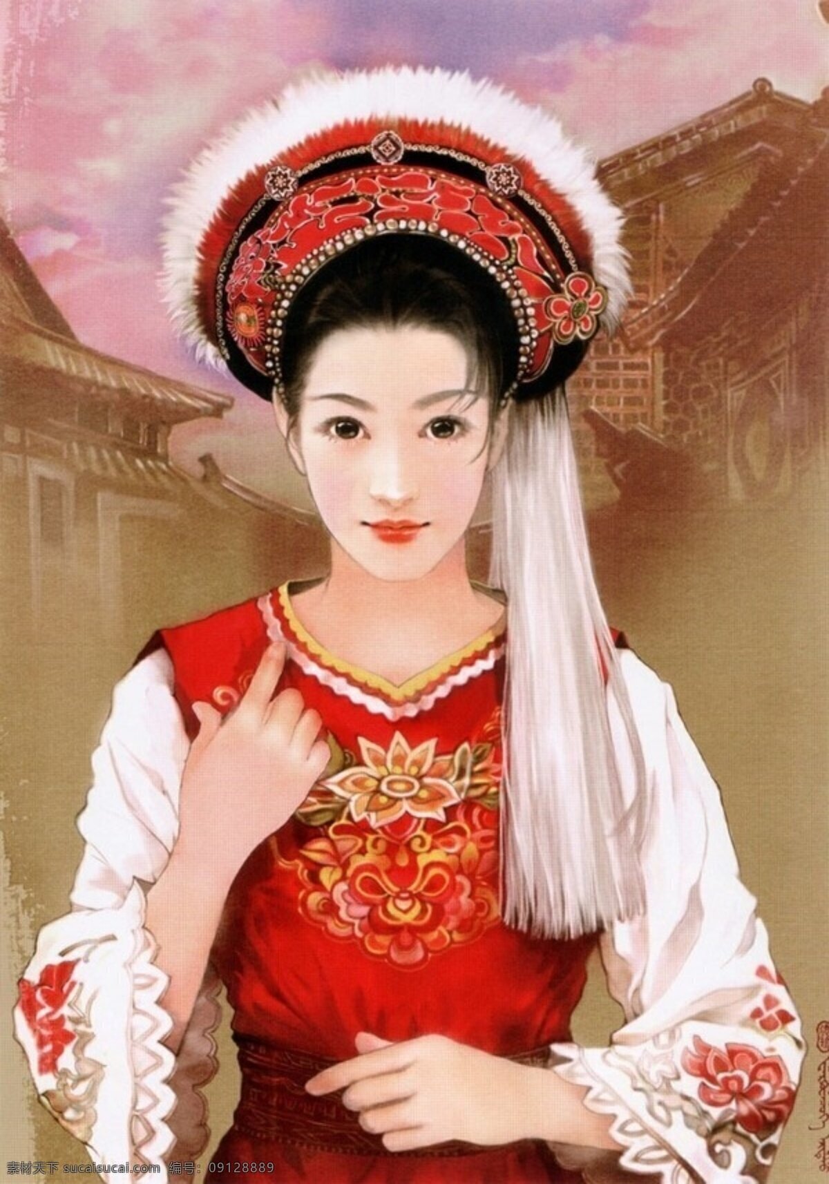 中華 五 十 六 民族 唯美 五十六個民族 粉色