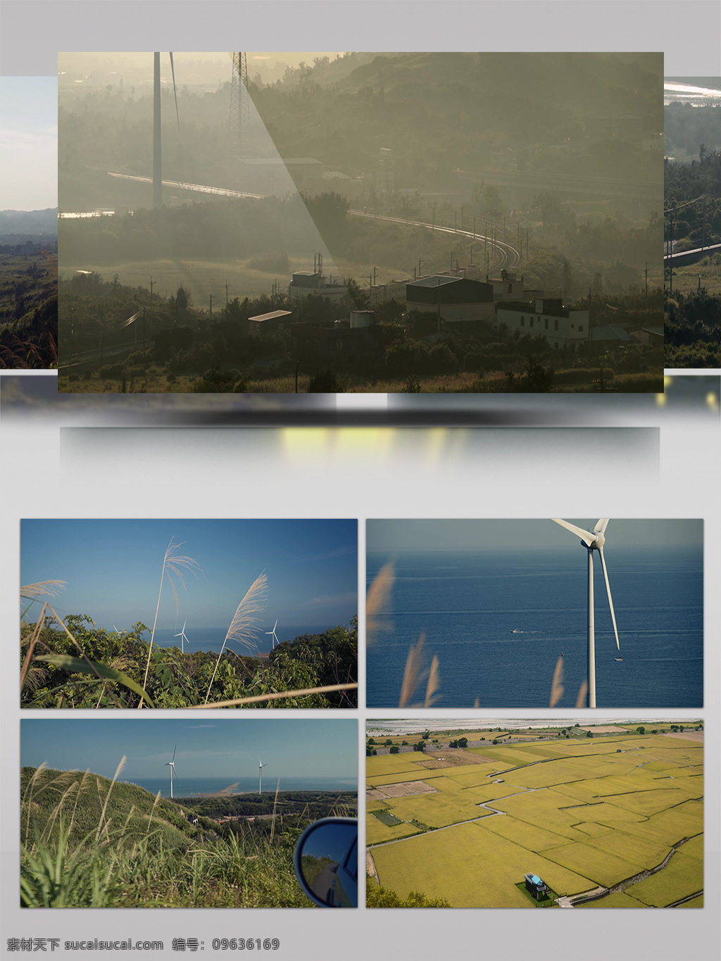 2k 影视 风 海景 火车 风车 发电 自然景观 影视风 自然风景 海边风车 风车发电 农业 麦田