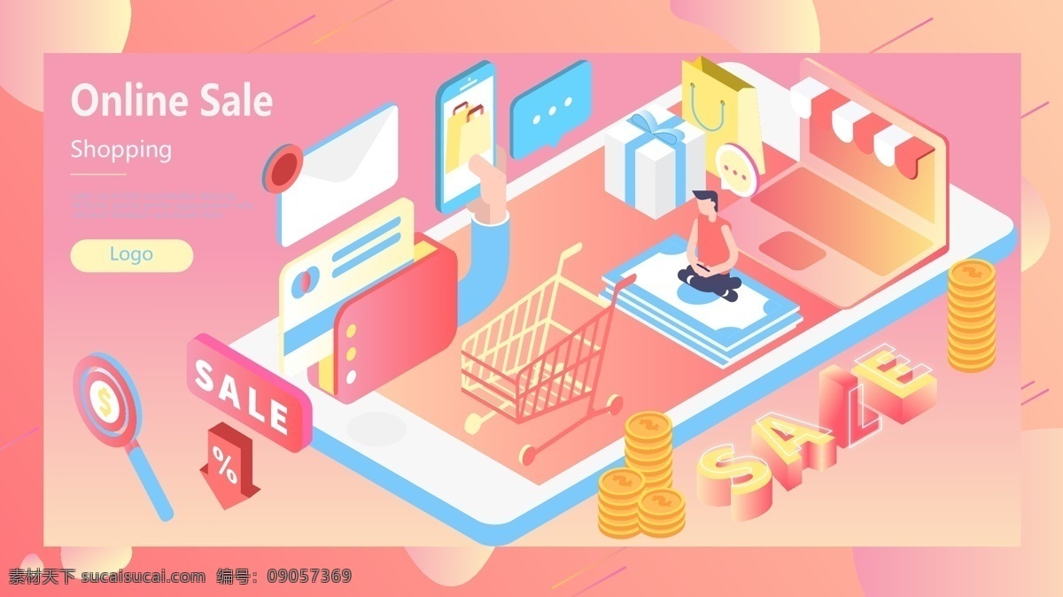 網(wǎng)上購物 折扣 專場(chǎng) 刷卡 買 d 插畫 網(wǎng)上 購物 在線 sale 搜索 電腦 手機(jī) 買買買 顧客 錢幣 禮物 推車 配圖 手機(jī)壁紙