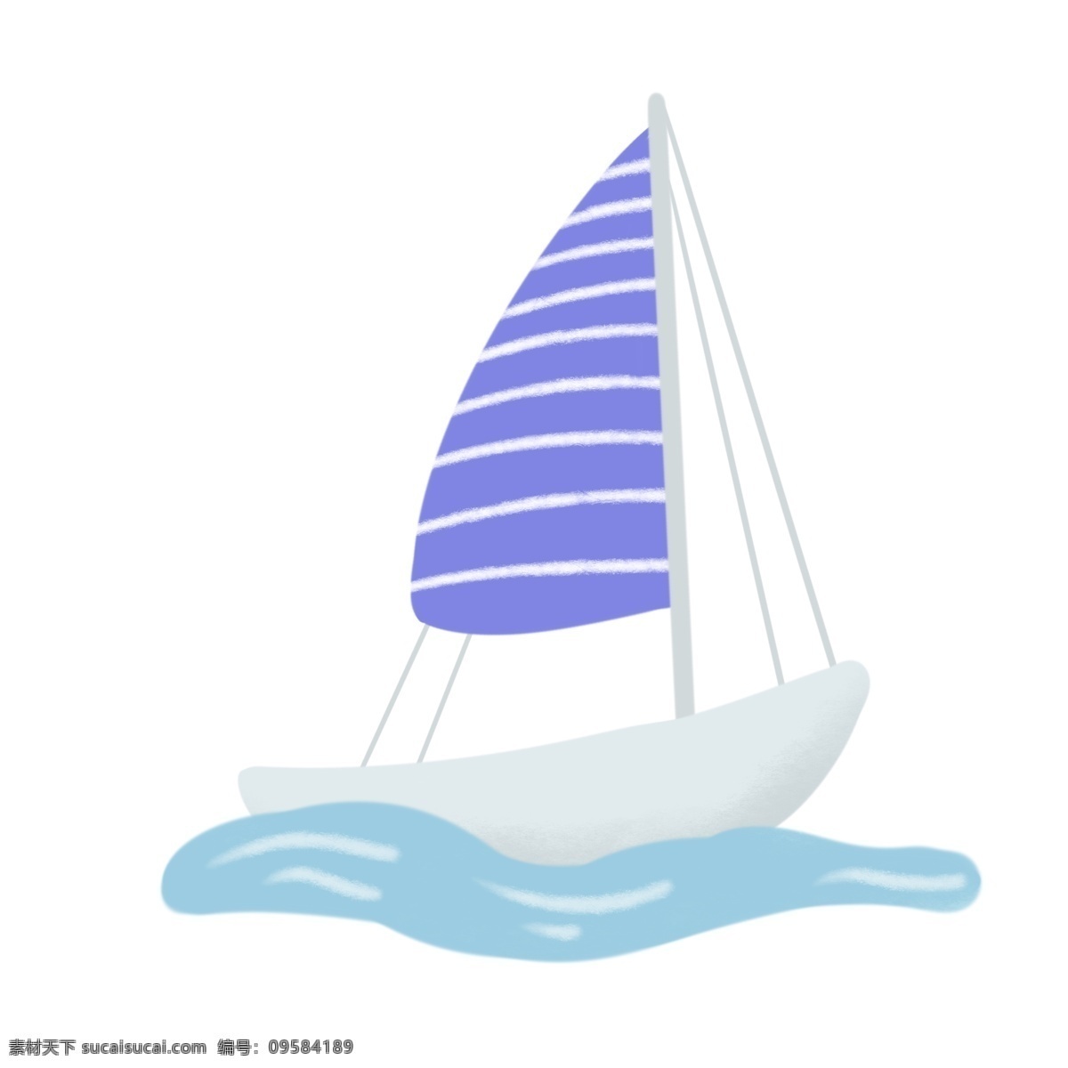 海上 白色 藍(lán) 帆 小 帆船 清涼 冒險(xiǎn) 夏日