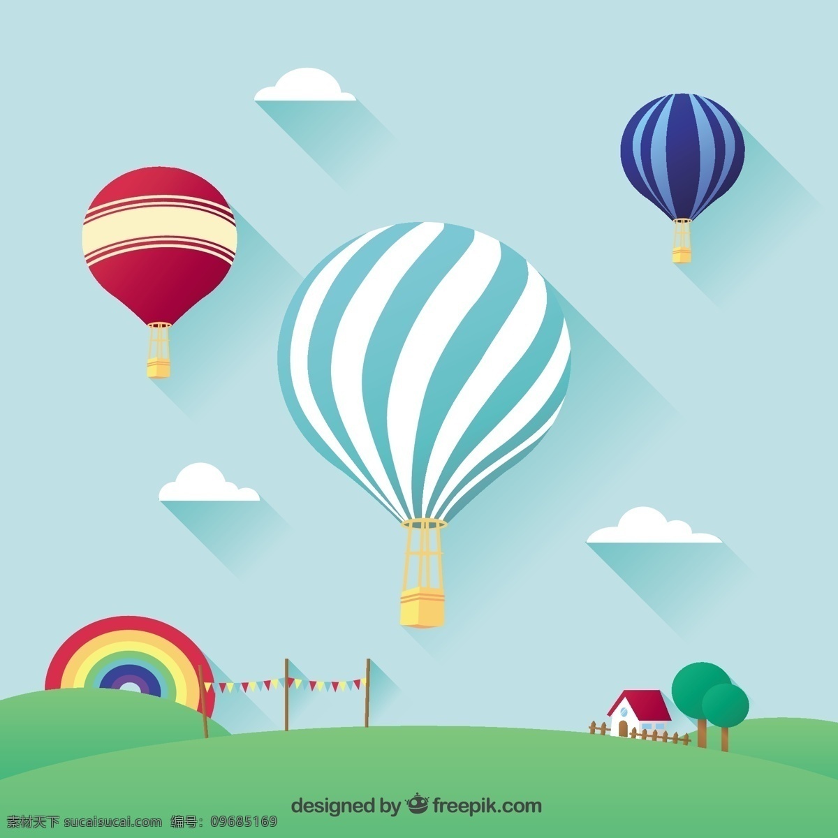 热气球飞行 自然 气球 运输 热气球 飞行 空气 草地 青色 天蓝色