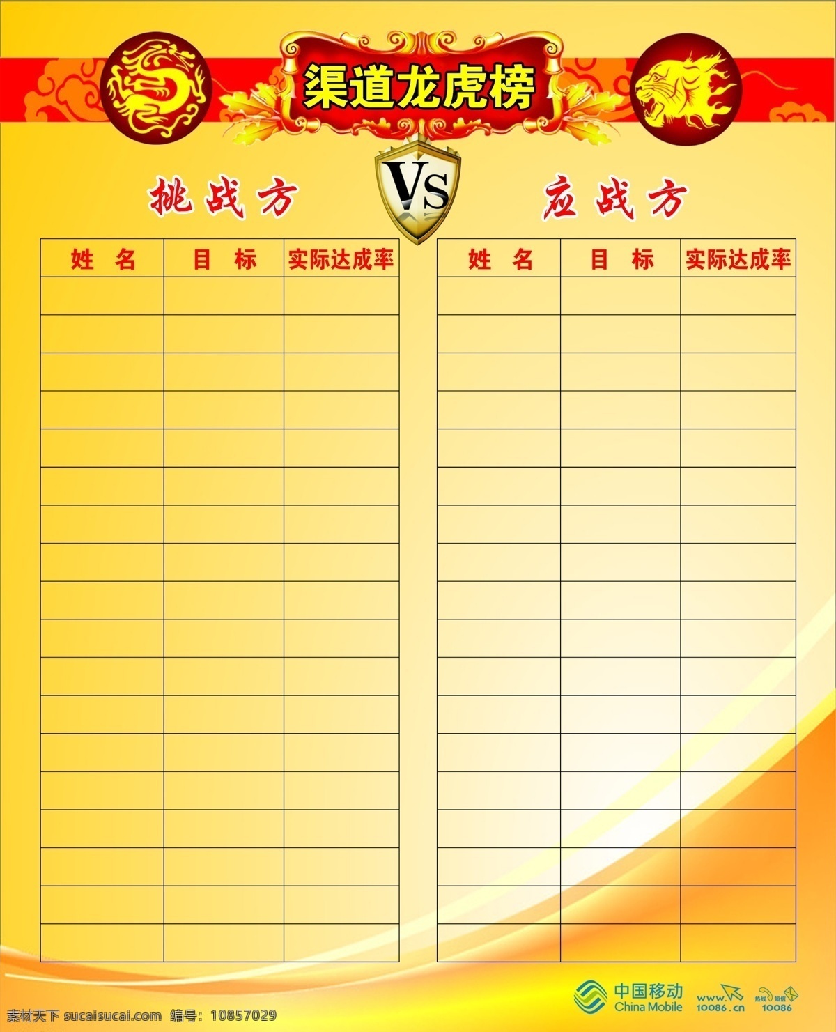 移動 渠道 龍虎榜 業(yè)績 展板 企業(yè)文化展板