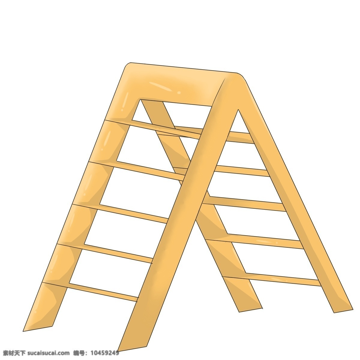 折叠梯 人字 梯 插画 梯子 折叠 工具设备 折叠梯子 家用梯子 多功能梯子 不锈钢梯子 人字梯 移动楼梯