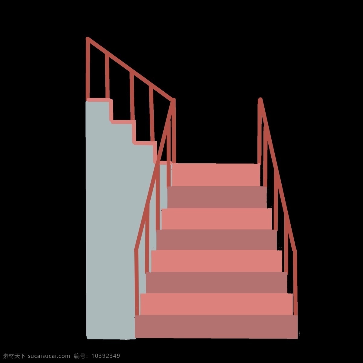 楼房 建筑 楼梯 插画 楼梯间 台阶 上 下楼 楼道 阶梯 水泥楼梯插画 楼房建筑楼梯 拐弯楼梯插画