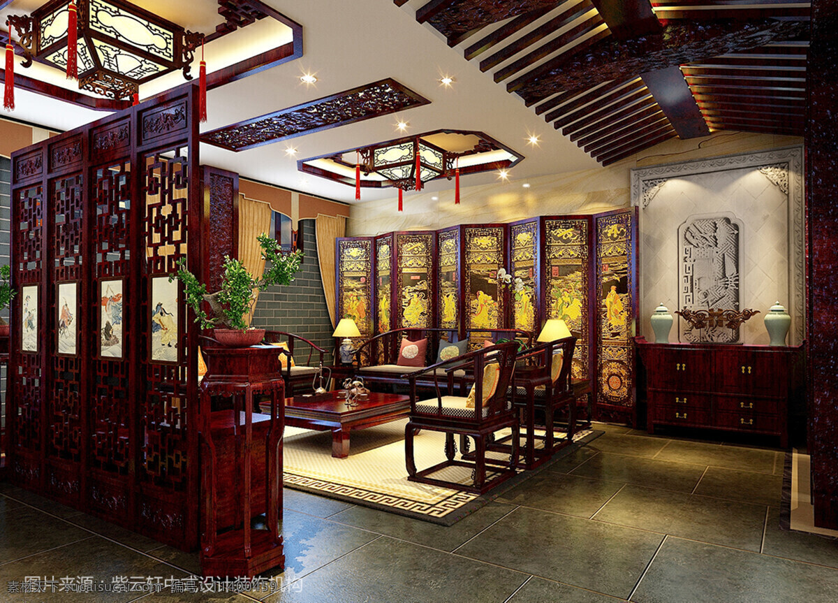 紫云 轩 中式 设计图库 中式设计 中式图库 中式装修 别墅中式装修 新中式