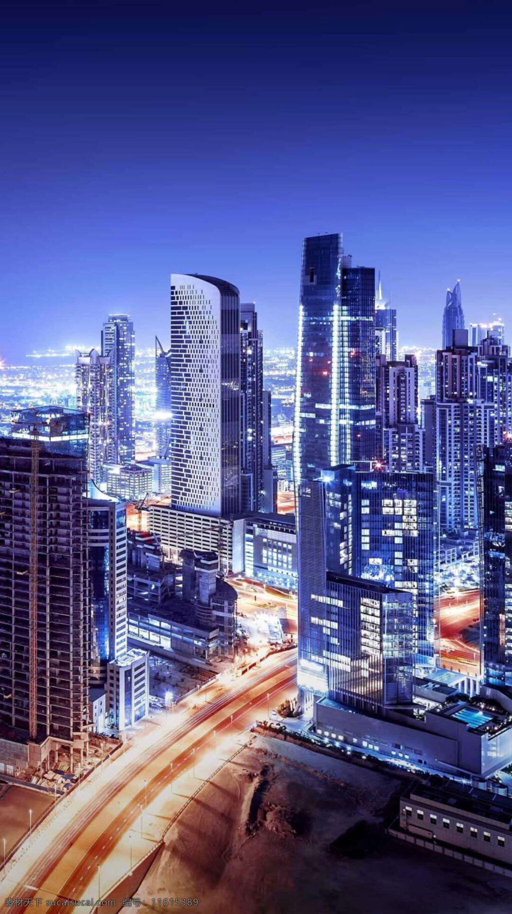 繁花 城市 夜景 高楼大厦 灯光璀璨 富裕的城市 迪拜建筑 迪拜旅游 外国城市 旅游摄影 国外旅游