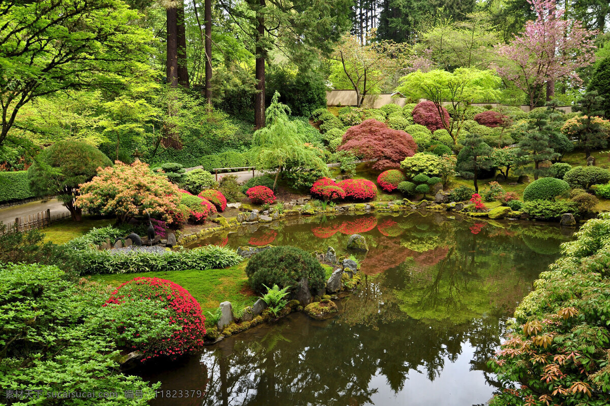 波特兰 日本 花园 园林 美国 公园 自然景观 风景名胜