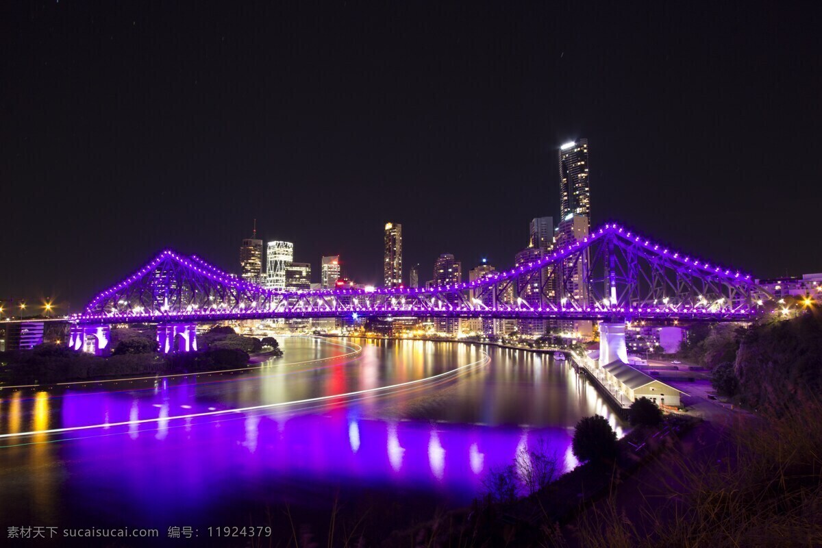 美丽 布里斯班 夜景 城市 澳大利亚 建筑 旅游 旅游摄影 国外旅游
