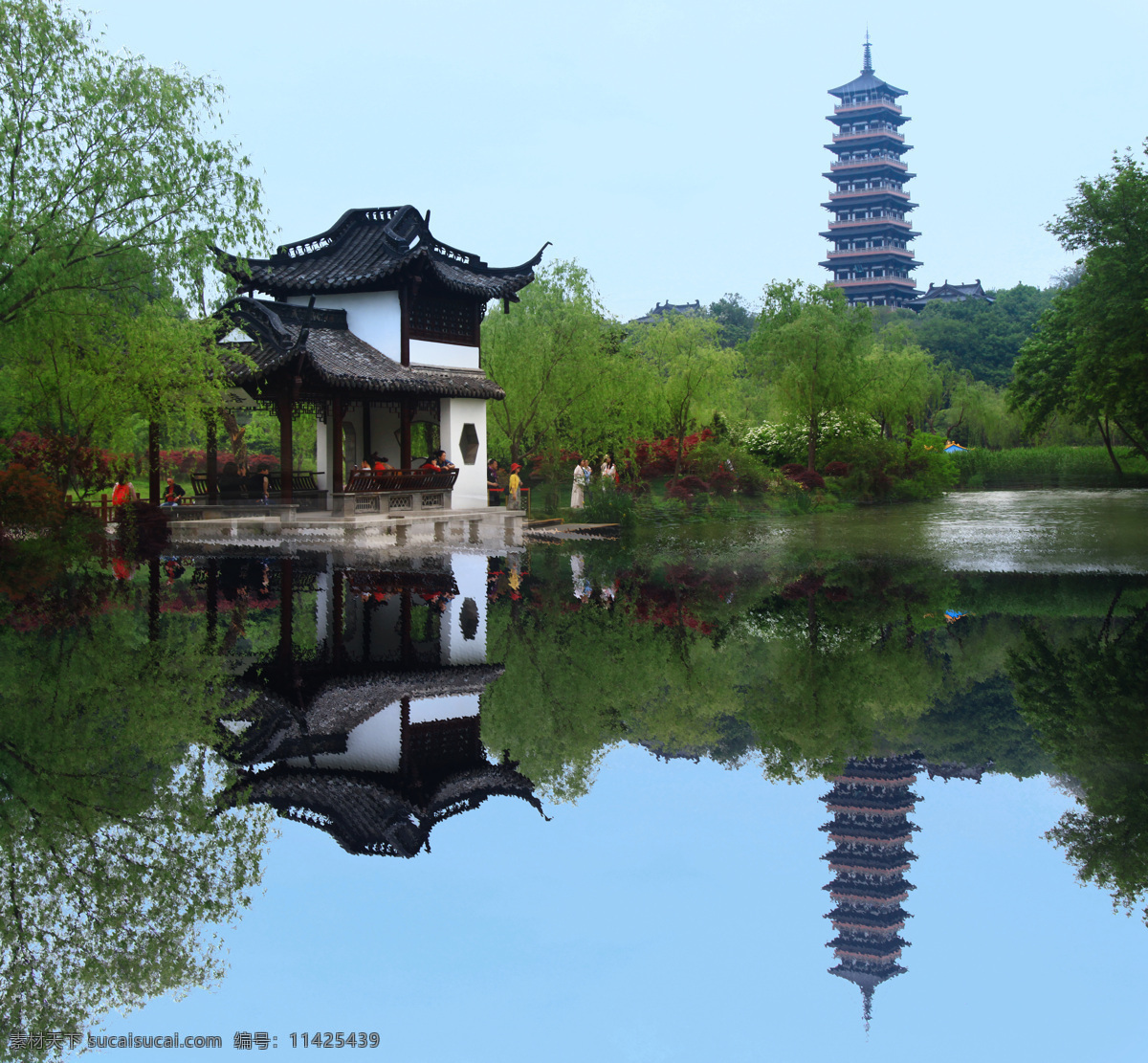 江苏杨州 瘦西湖 风景 园林风景 倒影 旅游摄影 国内旅游