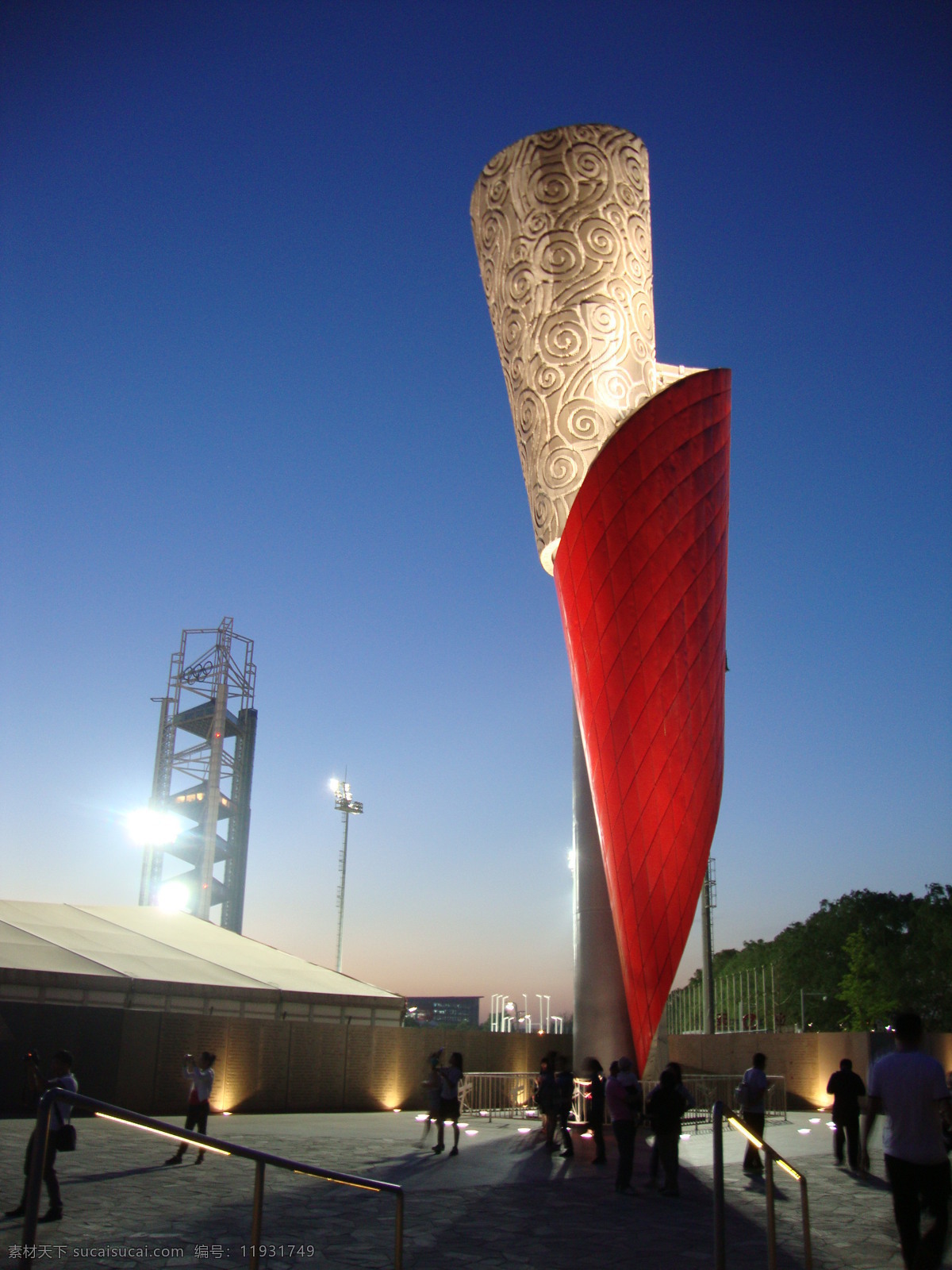 北京 奥运会 圣火 主 火炬 雕塑 北京奥运会 主火炬 自然景观 建筑景观