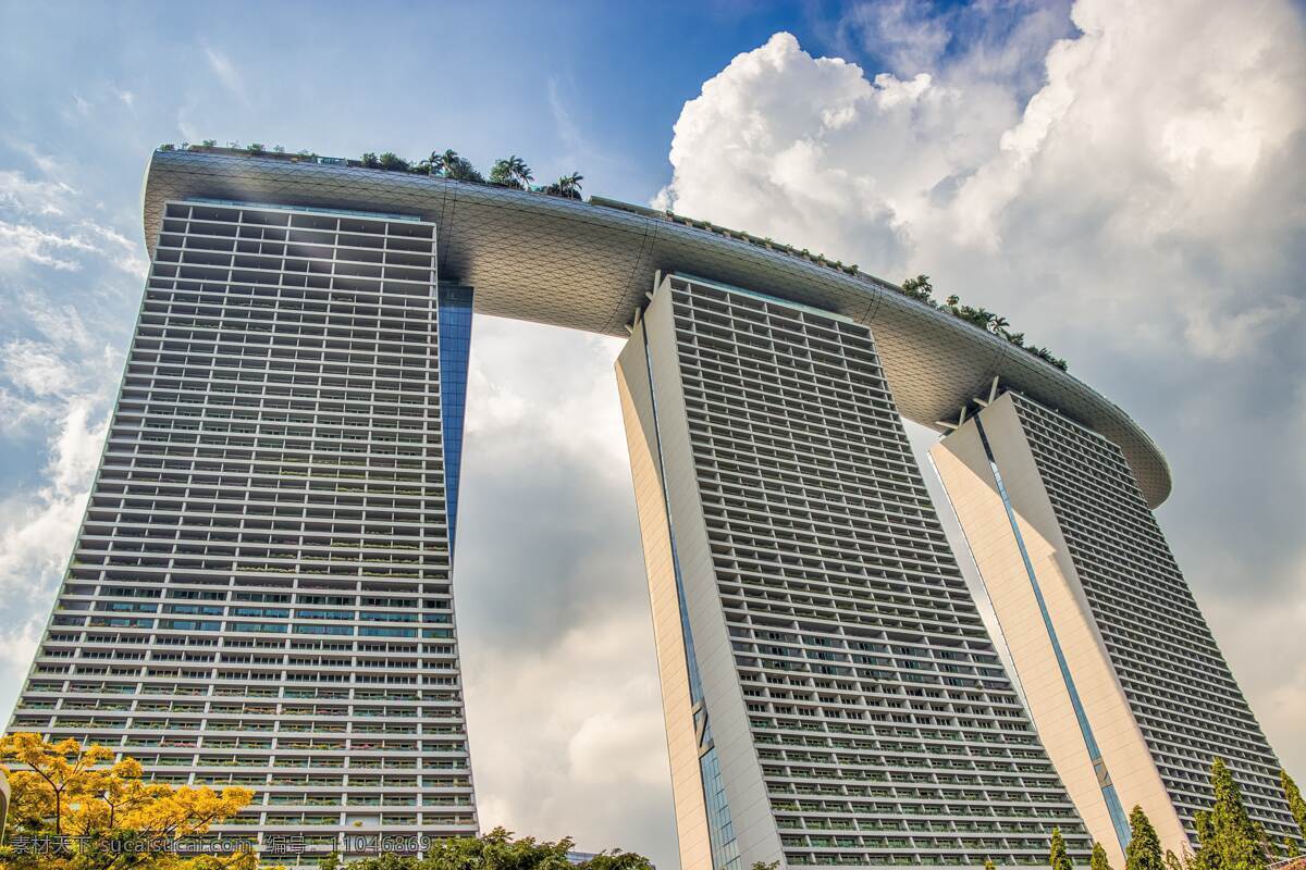 新加坡 金沙 酒店 新加坡城市 新加坡建筑 地标 帆船 邮轮 高楼仰视 自然景观 建筑景观