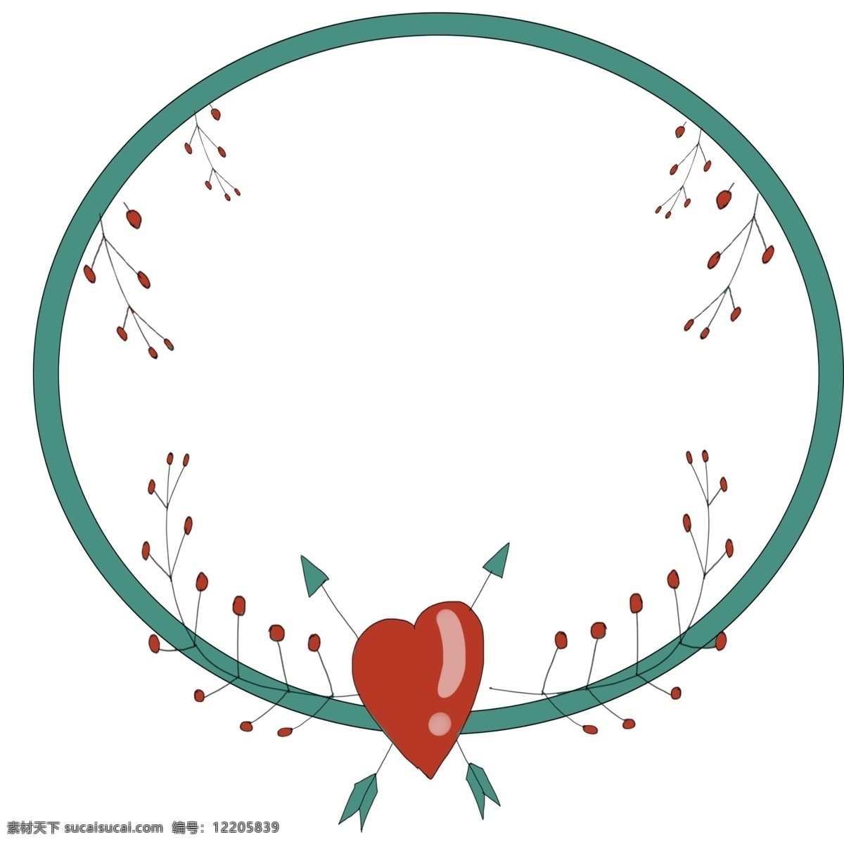 圆形 爱情 边框 插画 蓝色 圆形爱情边框 手绘爱情边框 可爱 卡通爱情边框