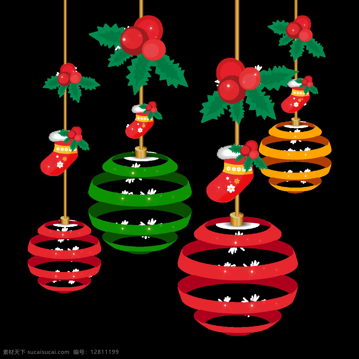 圣诞 吊饰 装饰 素材图片 圣诞节 圣诞彩灯 圣诞元素 节日 物件