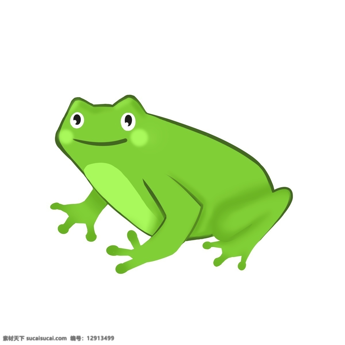 两栖动物青蛙 两栖动物 绿色 青蛙