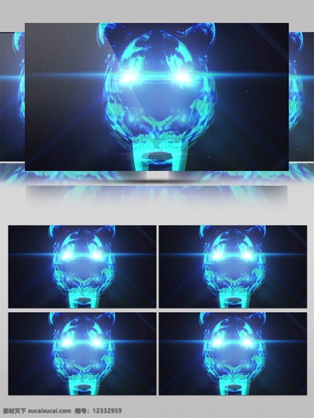 蓝光 猫咪 高清 视频 3d视频素材 浮光掠影 光斑碎点 漂浮光 炫酷蓝光