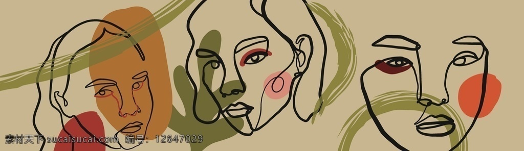 簡筆人像 線描女人 線描 簡筆 波普風 抽象圖案 精致花紋 裝飾畫 女人像 人像 創(chuàng)意圖形 創(chuàng)意人物 莫蘭迪配色 抽象人物 抽象人像 藝術人像 藝術 幾何 色塊 色調 三聯(lián)畫 精致矢量