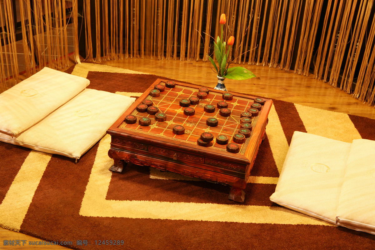 对弈象棋 榻榻米 象棋 对弈 中国 传统文化 传统 毛毯 坐垫 纱亭 禅茶一味 文化艺术
