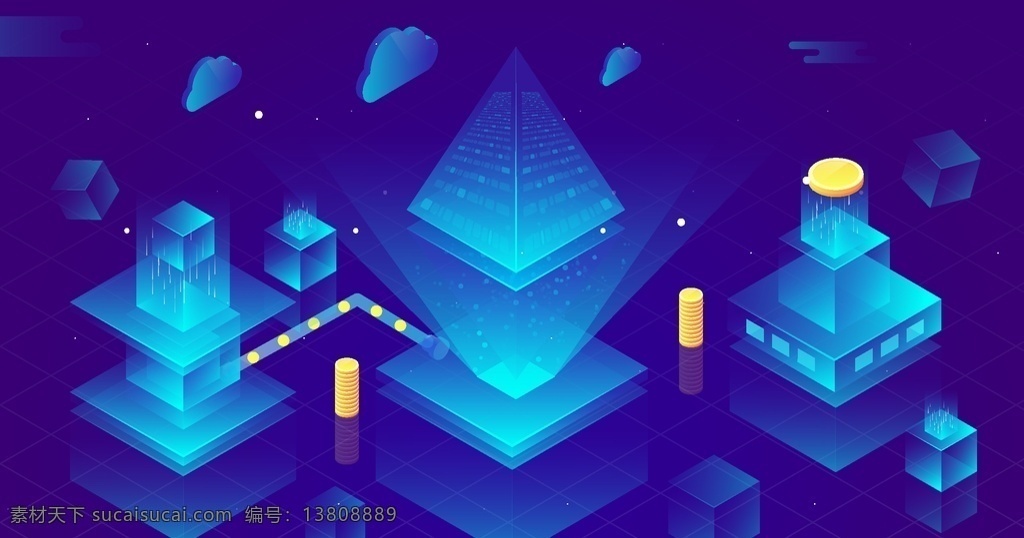 科技 数据 金融 商务 互联网 矢量 等距 场景 科技数据 金融货币 科幻 商务底纹 蓝色 炫酷 平面设计 扁平化 比特币 互联网插画 ai矢量 模板 商务金融 商务场景