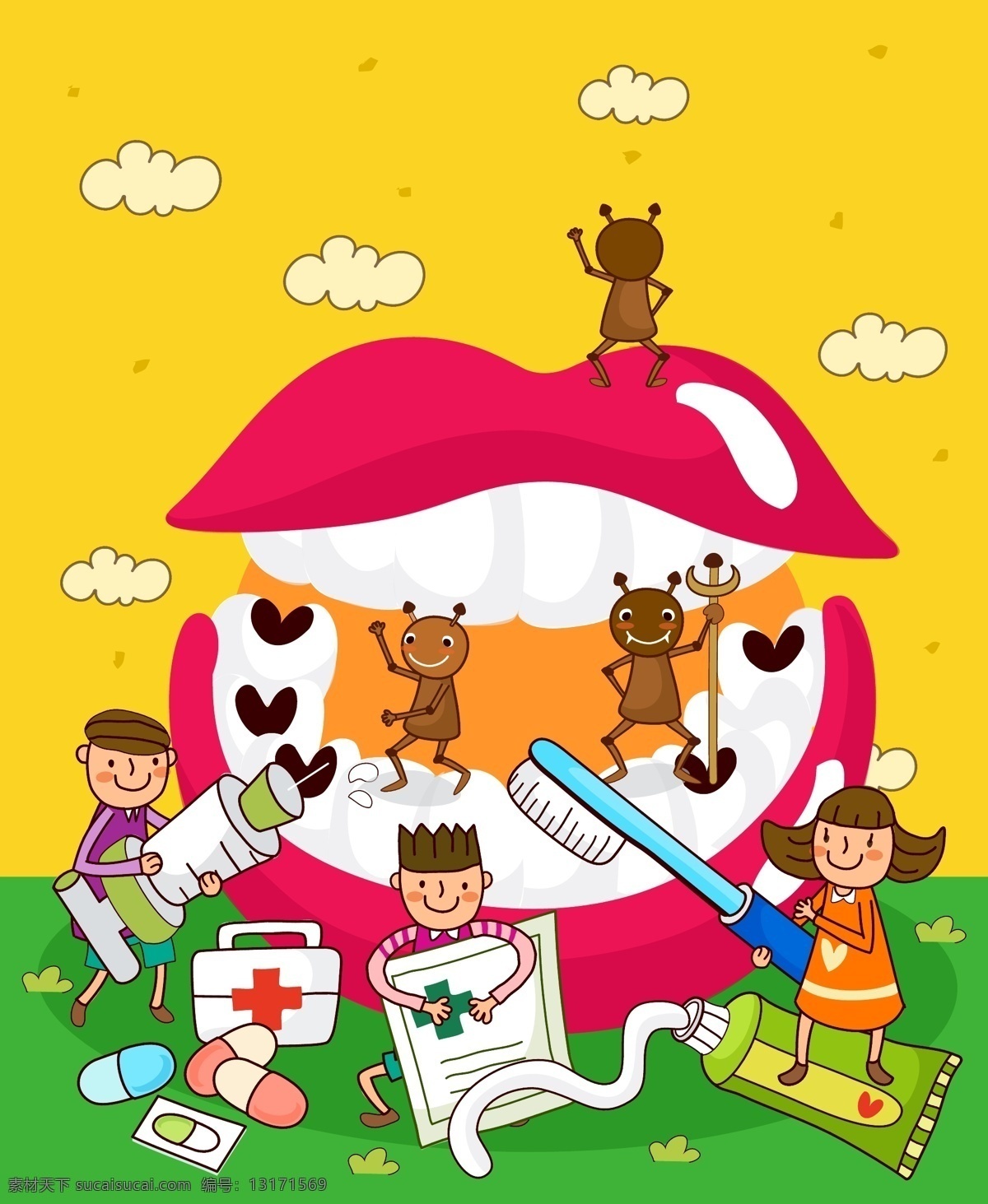 兒童 兒童插畫 兒童繪畫 兒童世界 卡通插畫 卡通人物 卡通設計 卡通形象 刷牙矢量素材 刷牙模板下載 刷牙 牙齒 口腔衛(wèi)生 牙齒健康 牙刷 牙膏 牙齒保衛(wèi)戰(zhàn) 小伙伴 綠草地 快樂時光 快樂兒童 夢想天空 幼兒繪畫 矢量 插畫集