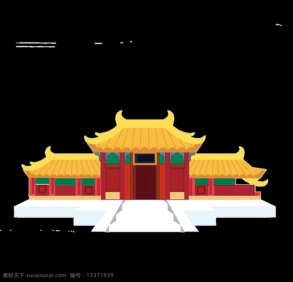 故宫 古建筑 建筑 金瓦 分层