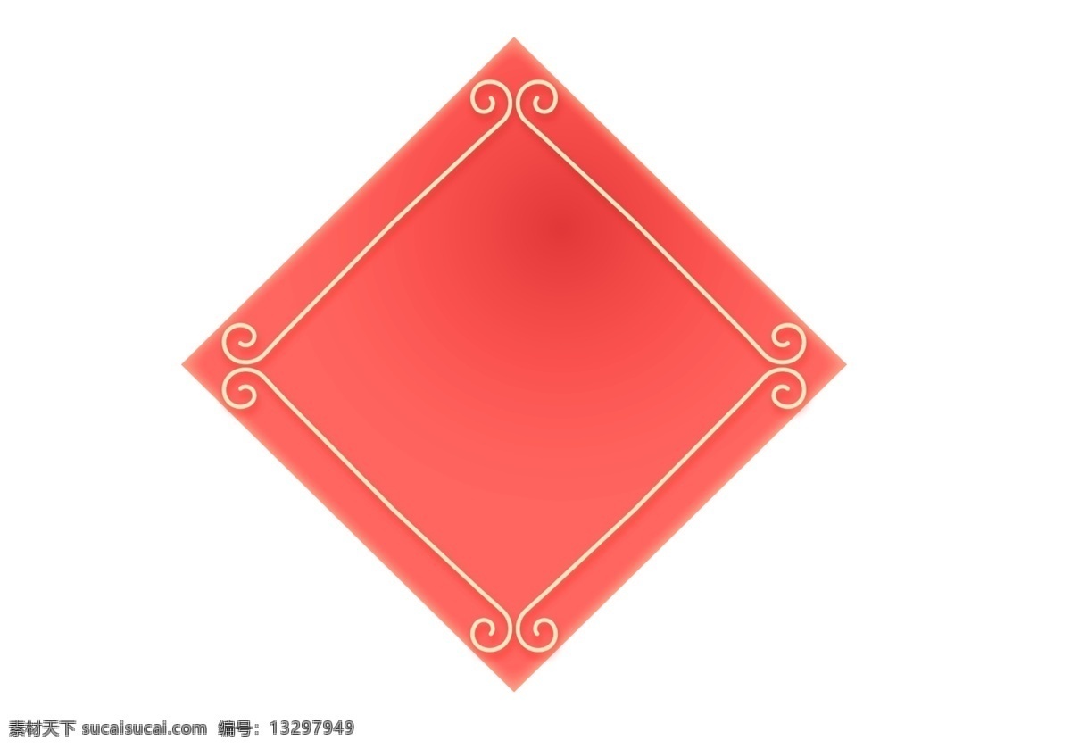 红色菱形物体 物体 红色 菱形