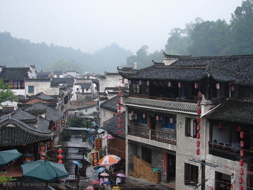 雨霧 紅燈籠 中式建筑 古老建筑 傳統(tǒng)建筑 徽派建筑 古鎮(zhèn)風光 江南風景 灰瓦白墻 民居建筑 古鎮(zhèn)街景 雨中景色 傳統(tǒng)文化 歷史遺跡