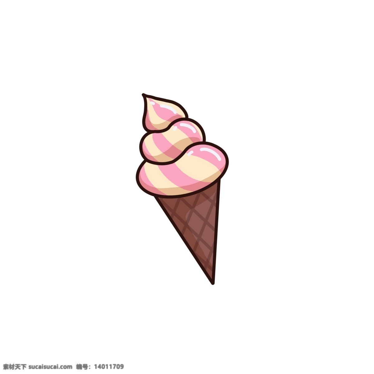 卡通 可爱 甜筒 冰淇淋 冰激淋 夏天 消暑 儿童 零食 甜食 食物