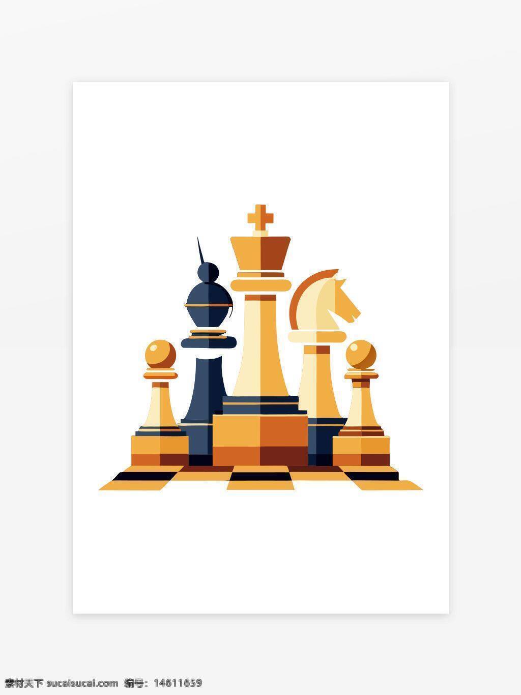 國(guó)際象棋 棋子設(shè)計(jì) 插畫(huà)風(fēng)格 象棋藝術(shù) 棋盤(pán)游戲 視覺(jué)創(chuàng)意 棋子組合 國(guó)際象棋王 棋子布局 現(xiàn)代設(shè)計(jì) 休閑游戲