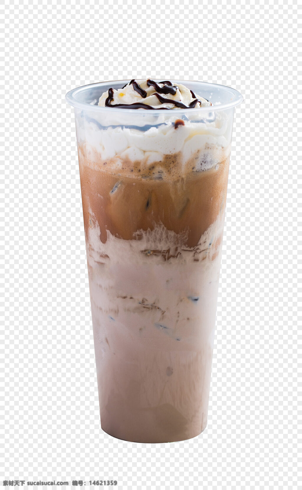 奶茶 巧克力醬 奶油 飲品 絲滑 冷飲 甜品 奶蓋 冰飲 飲料 咖啡色 透明杯 夏日 解暑