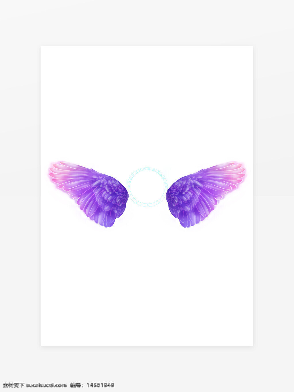 天使翅膀 羽毛 紫色翅膀 羽翼 飞翔
