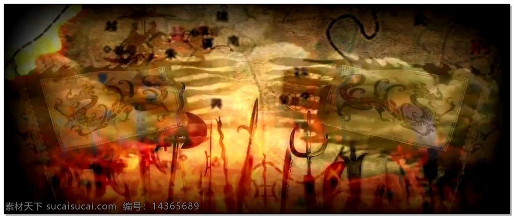 古代 战役 地图 旌旗 背景 视频 战争 人马 刀枪 视频素材 动态视频素材