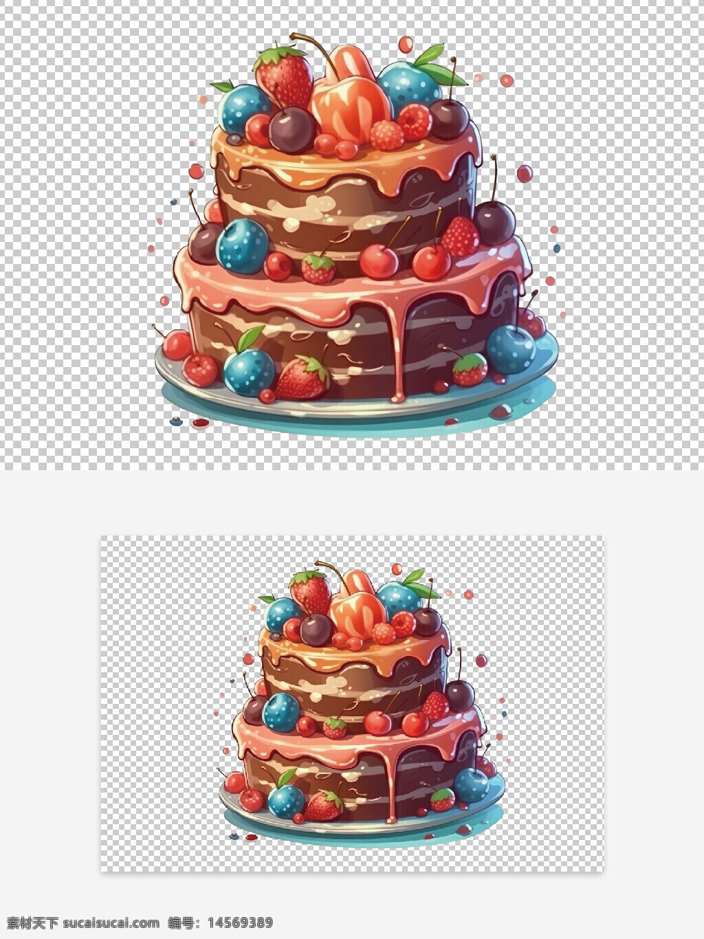 创意巧克力蛋糕。水果蛋糕。水果蛋糕设计。 免抠元素。免抠设计 免抠创意