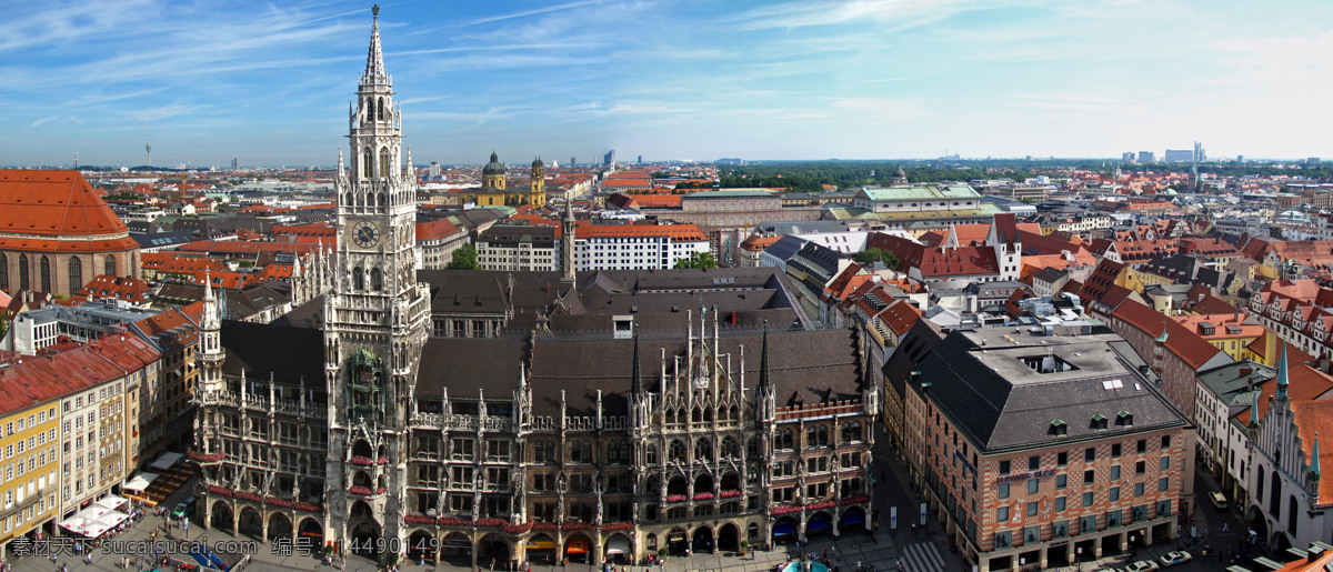 德国 慕尼黑 风光 欧洲 巴伐利亚 欧式建筑 欧式 德国风光 欧洲小镇 鸟瞰 大教堂 古老建筑 建筑景观 自然景观