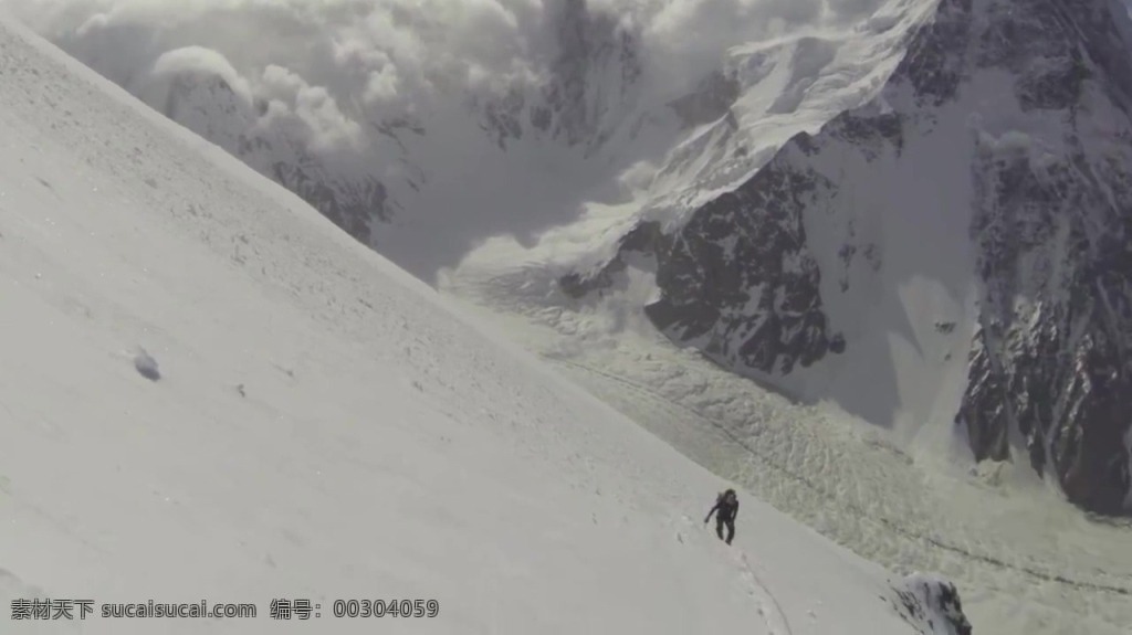 自然 雪山 滑雪 视频 视频背景 实拍视频 视频素材 视频模版 滑雪视频 雪山视频