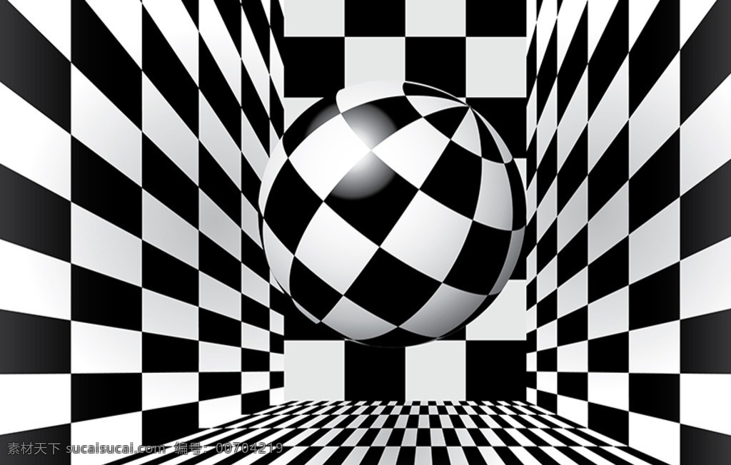3d黑白格子 3d 抽象背景 抽象艺术 黑色 黑白 方格格子 赛车 圆球 黑白旗 黑白格子 黑白方块 矩形 长方形