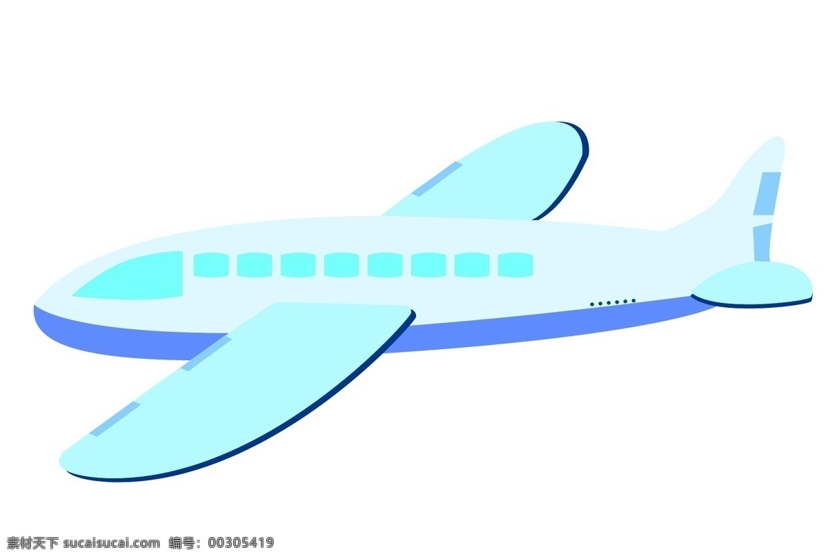 蓝色 飞机 装饰 插画 蓝色的飞机 漂亮的飞机 创意飞机 立体飞机 精美飞机 卡通飞机 飞机装饰