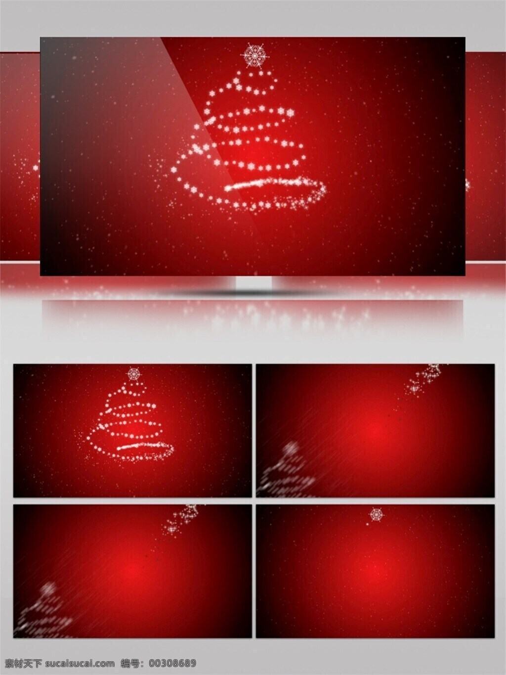 红色 扥 光 圣诞节 视频 节日壁纸 节日庆祝