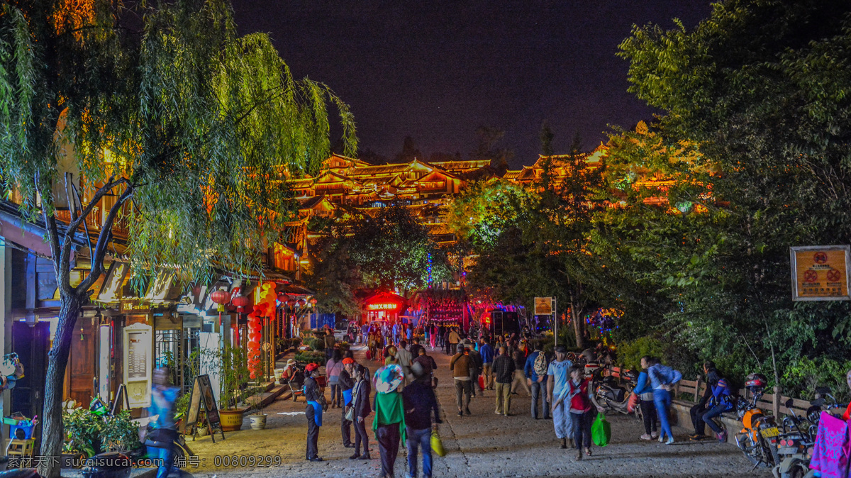 丽江古城夜景 云南省 丽江市 丽江古城 古镇 古代建筑 国内旅游 夜景 云南 旅游摄影