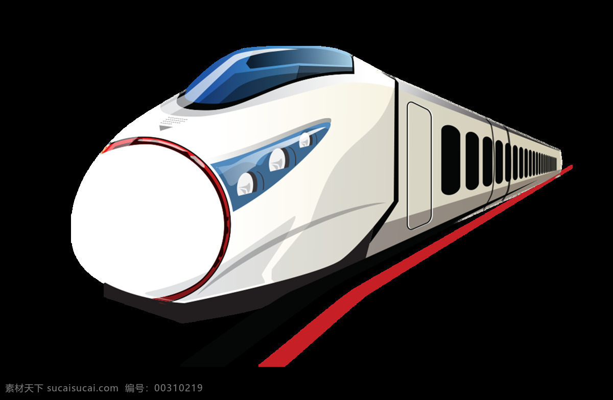 手绘 线条 列车 元素 轻轨 速度 高铁 透明元素 png元素 免抠元素