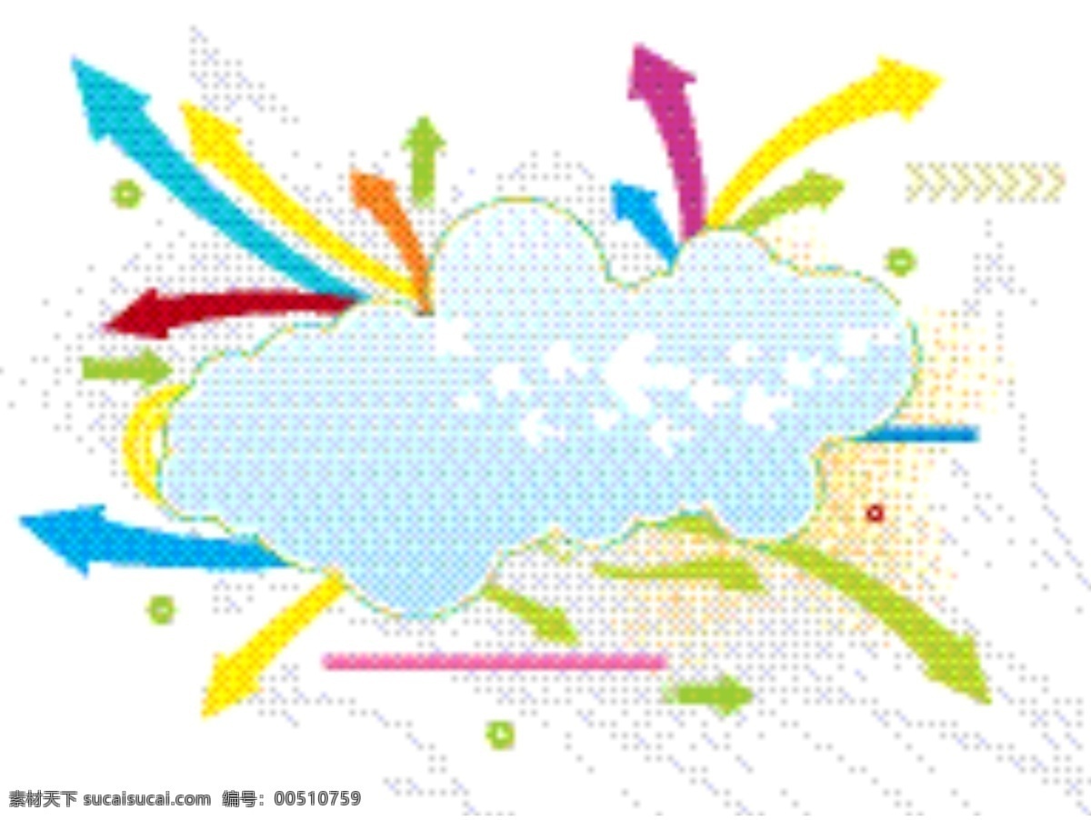 点缀 背景 丰富多彩 箭 矢量图 其他矢量图