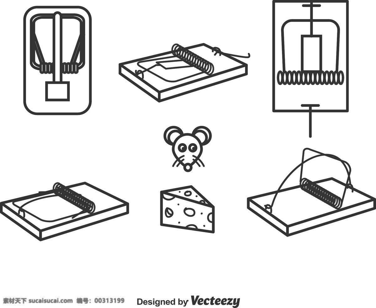 手绘 捕鼠器 图标 灭鼠图标 图标设计 灭鼠 矢量素材 捕鼠器图标 手绘捕鼠器 老鼠 芝士