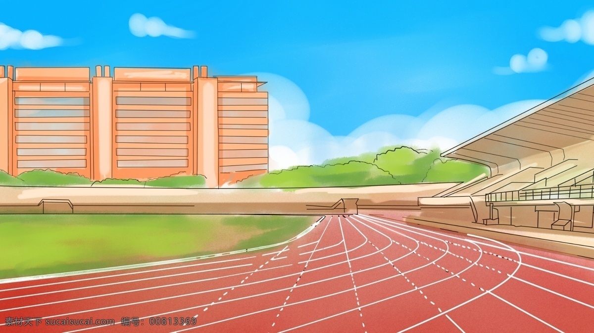 毕业 季 学校 操场 背景 操场背景 教学楼 毕业季背景 广告背景 背景设计 psd背景 特邀背景 促销背景 空荡的学校