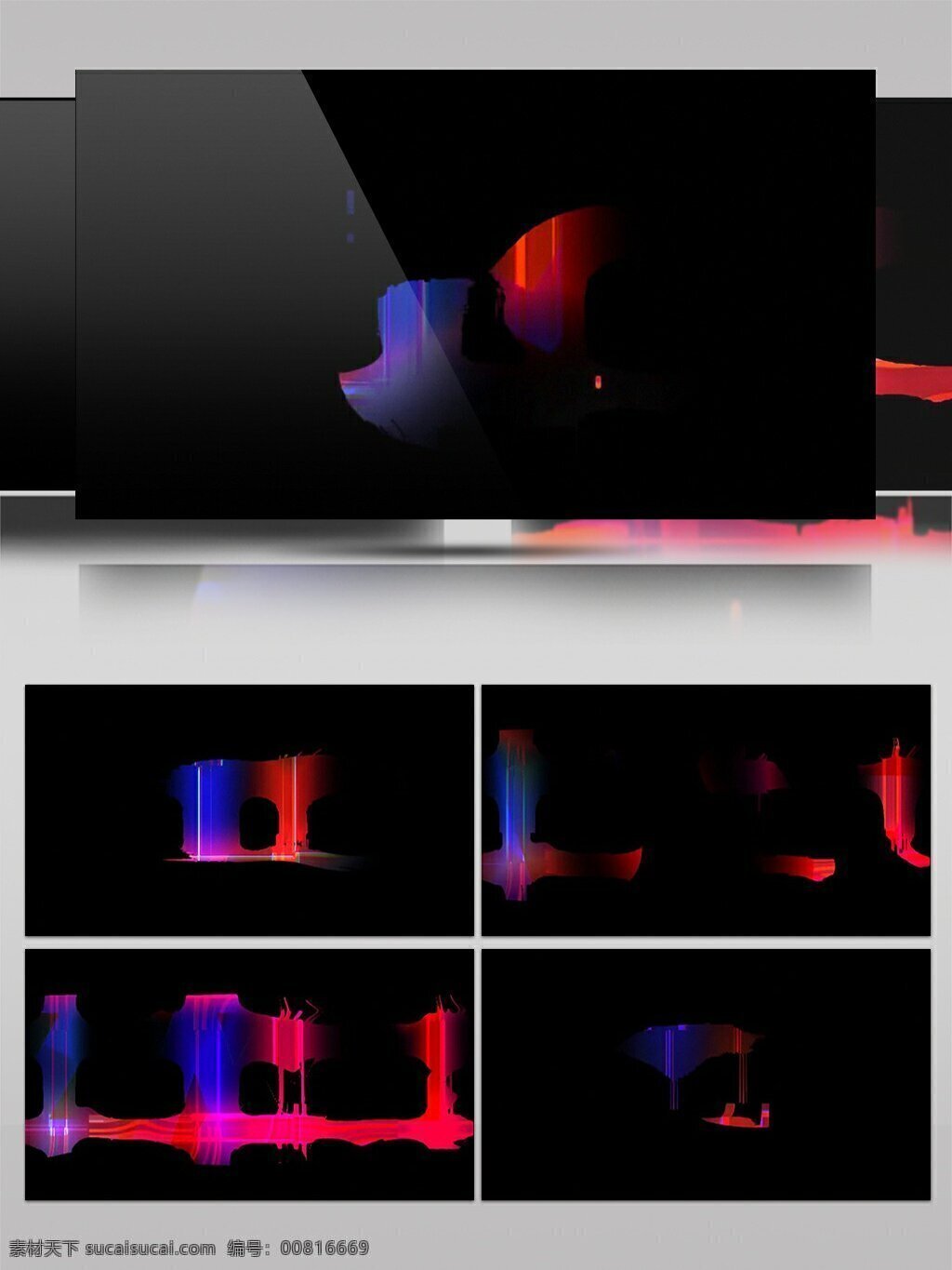 酷 炫 蓝色 红色 交错 灯光 简约 视频 视频素材 颜色 彩色 高清视频素材 动态视频素材