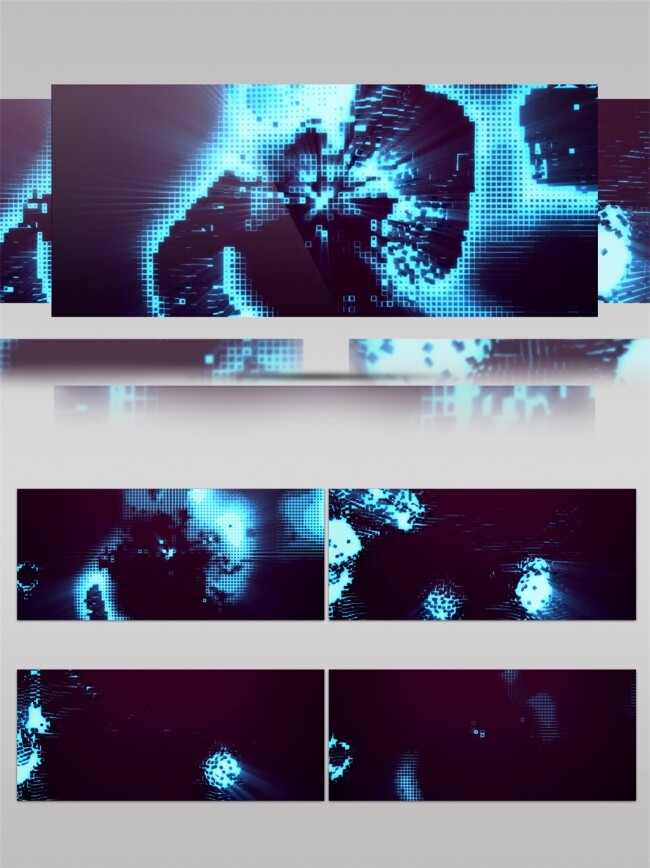 蓝色 梦幻 星光 动态 视频 宇宙 光束 激光 手机壁纸 星际 光斑散射 视觉享受